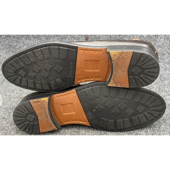 MAURO ROSSETTI 10.5M Brown Pebbled Leather Split Toe Derby Shoes Made In Italy main image 5